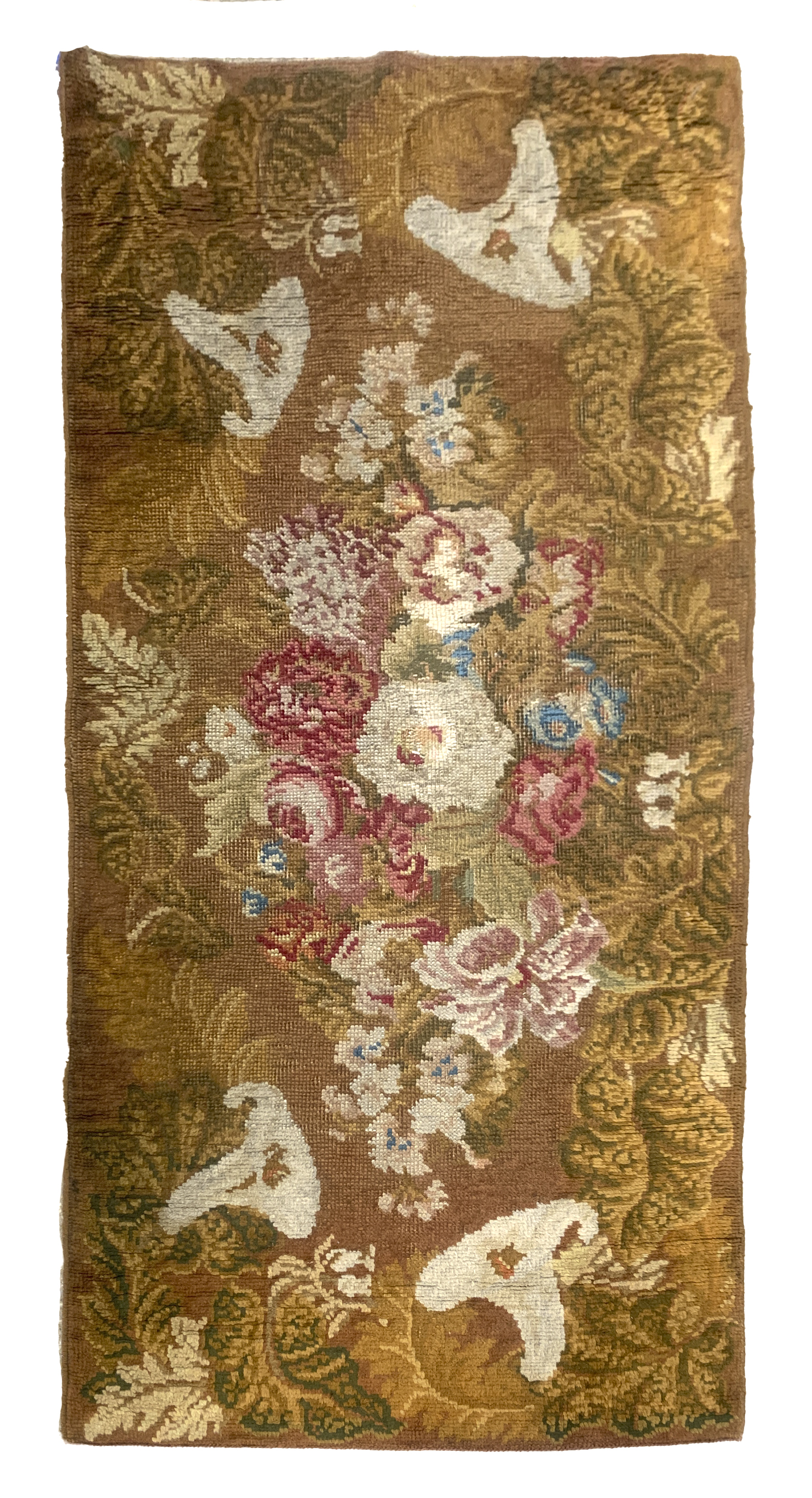 ENGLISH CALLA LILY FLORAL RUG,