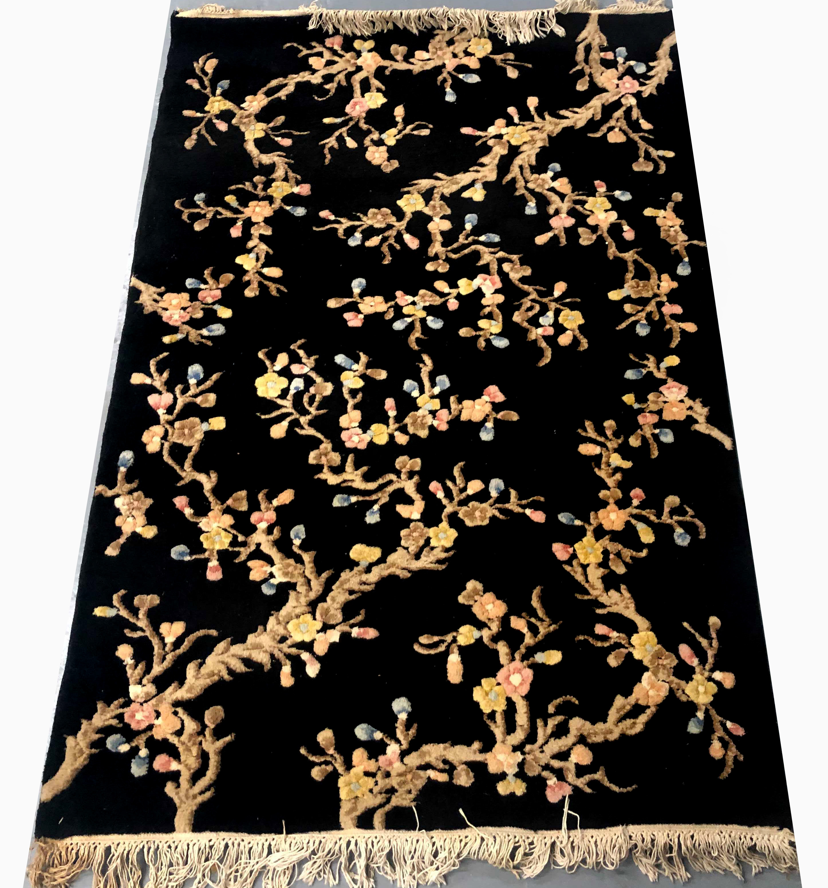 CHINESE ART DECO FLORAL RUG 4 3c53ca