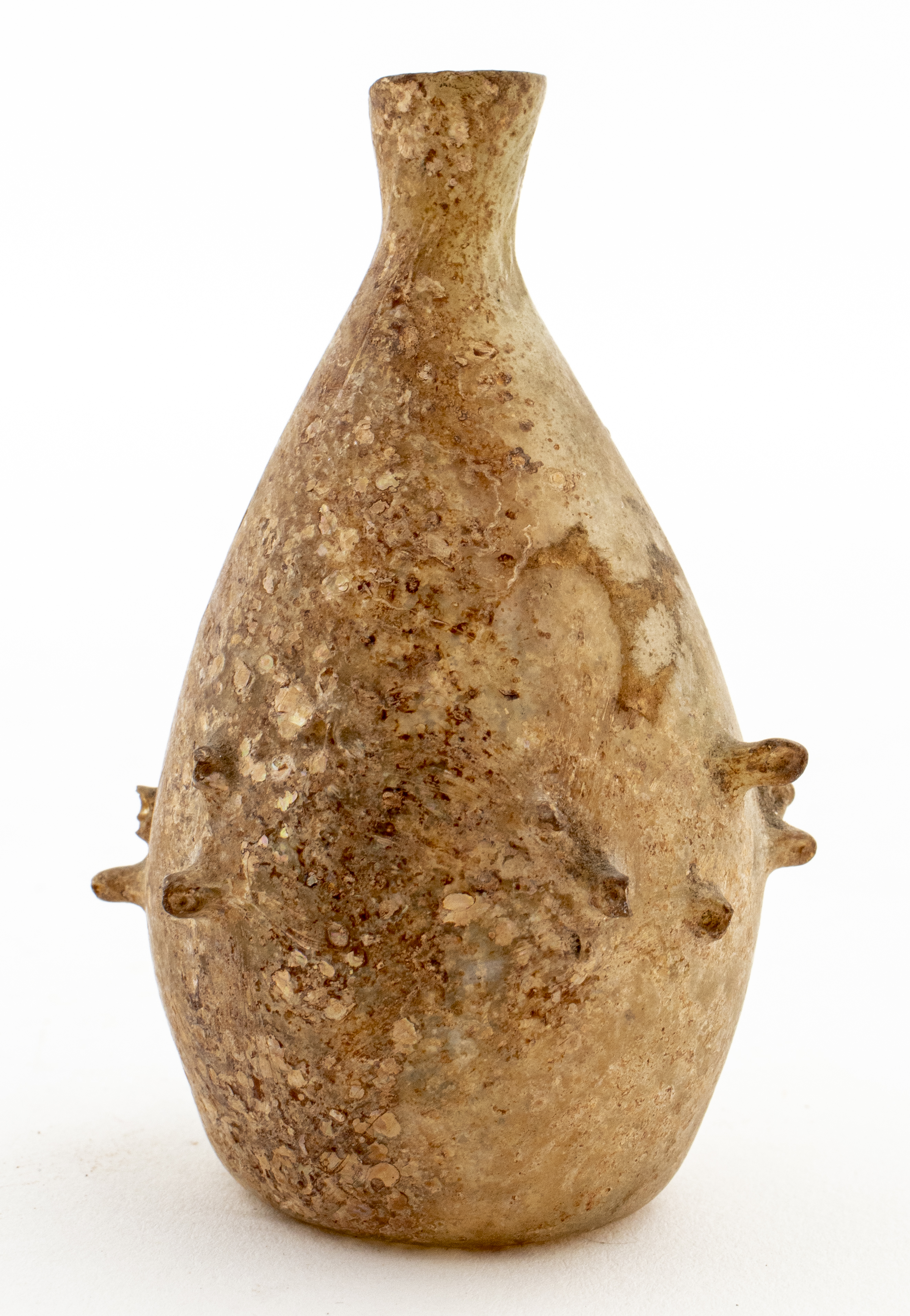 ANCIENT ISLAMIC GLASS POISON BOTTLE