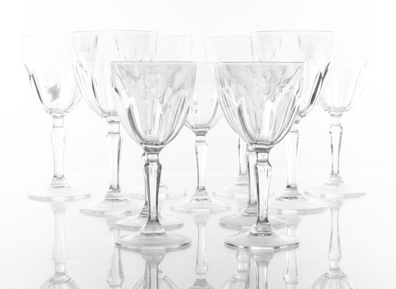 ASSORTED CRYSTAL STEMWARE, 11 Assorted