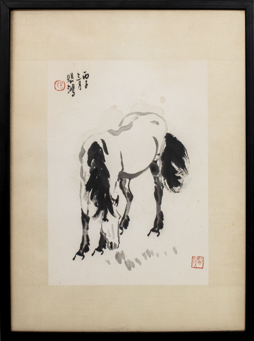 CHINESE HORSE PAINTING IN THE STYLE