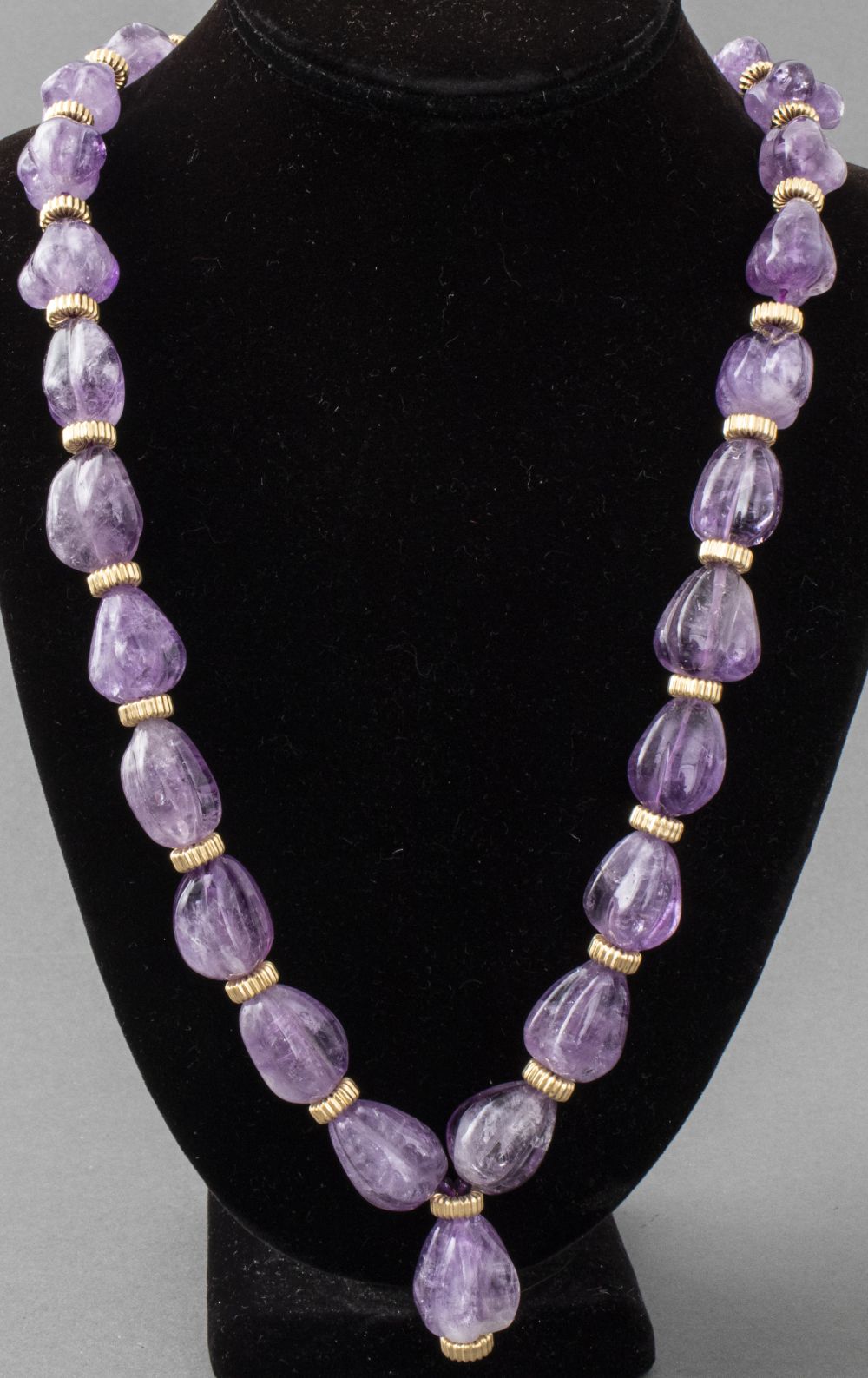LONG CARVED AMETHYST GOLD FILL 3c5548