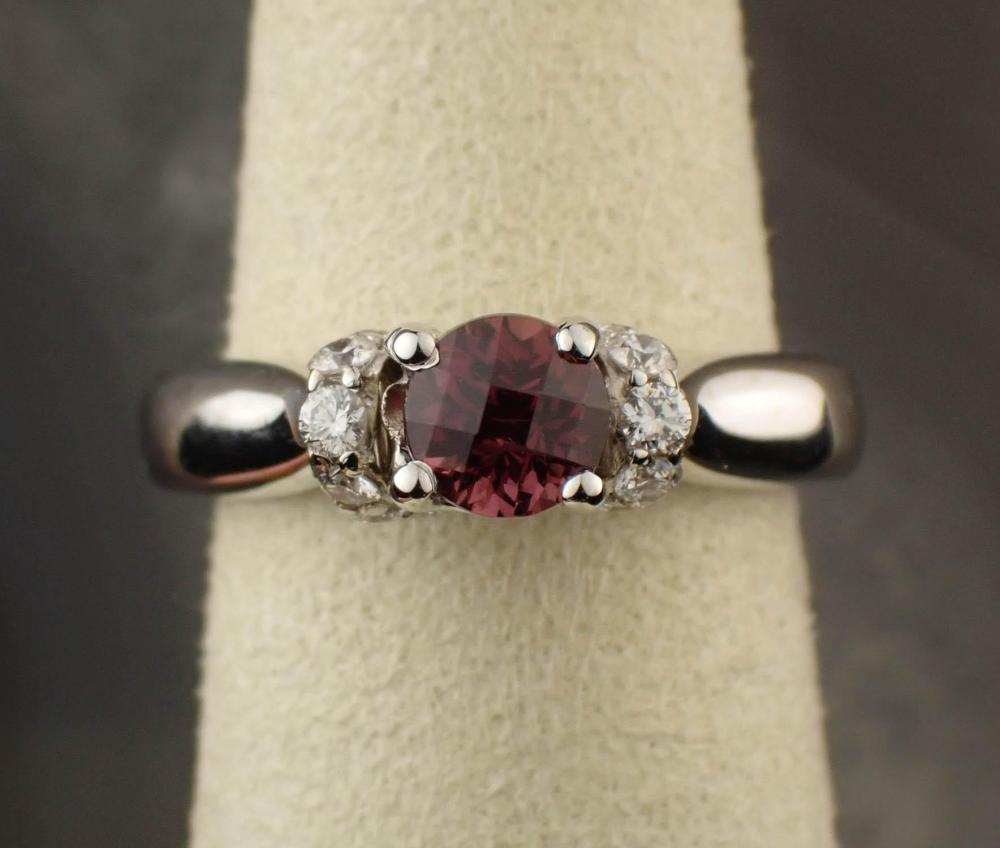 RHODOLITE DIAMOND AND EIGHTEEN 3c7ca5