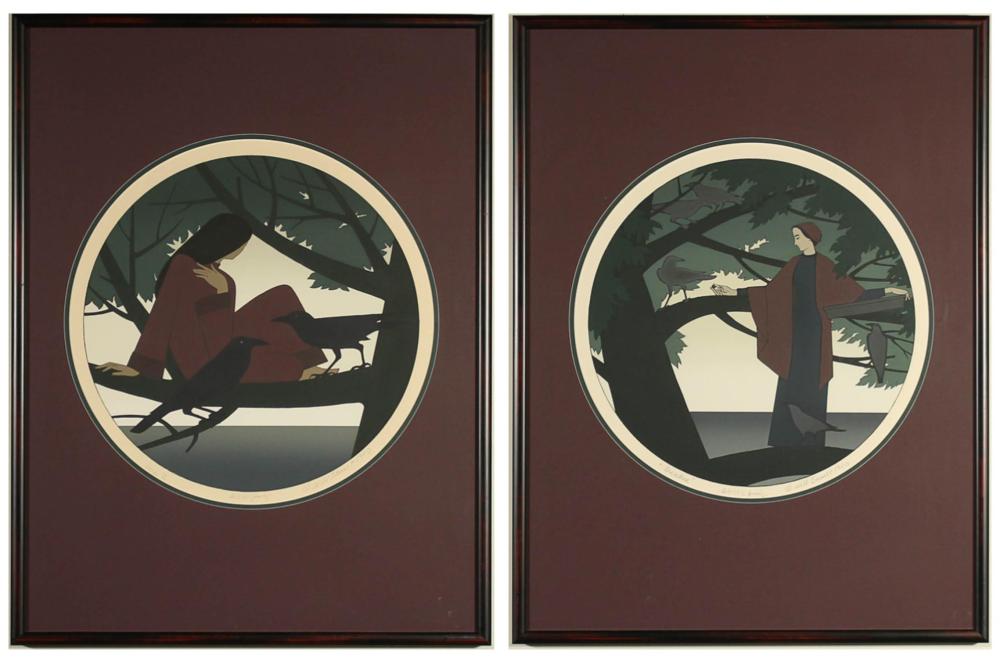 WILL BARNET TWO SCREENPRINTSWILL