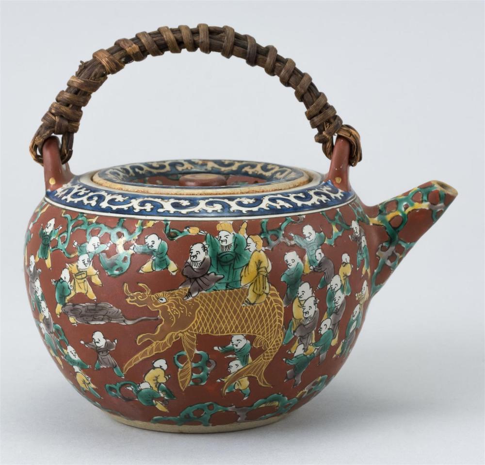 JAPANESE MOKUBEI POTTERY TEAPOT