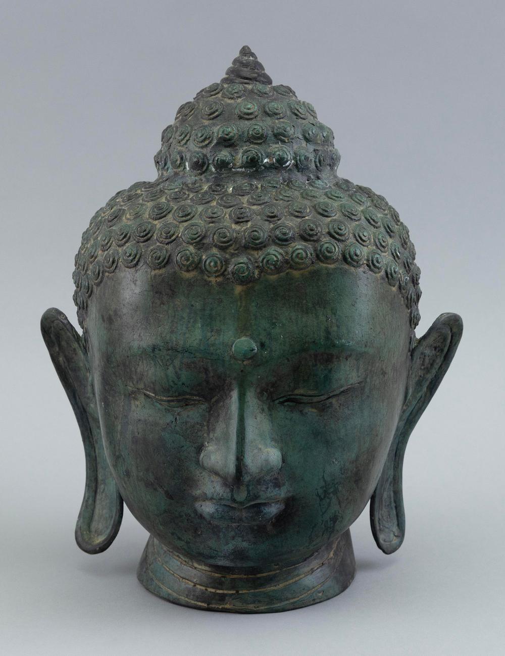 BALINESE PATINATED METAL HEAD OF 3c7d3f