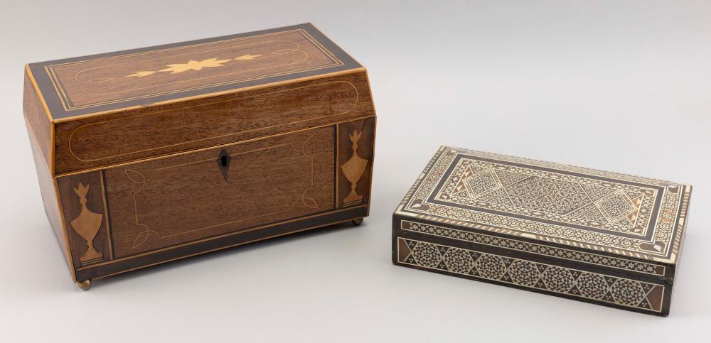 TWO DRESSER BOXES 19TH/20TH CENTURYTWO