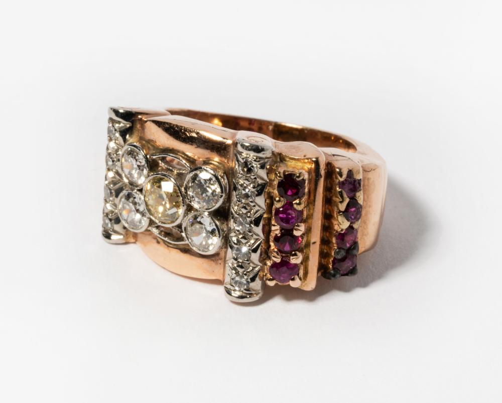 RETRO ERA 14 KARAT ROSE GOLD RUBY 3c7f9f