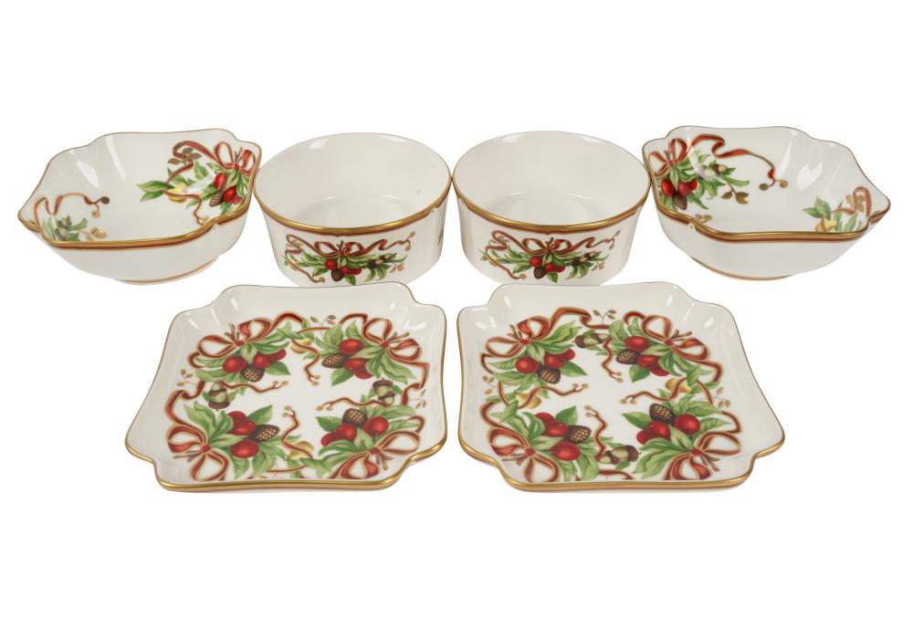 GROUP OF TIFFANY AND CO. PORCELAIN SERVING