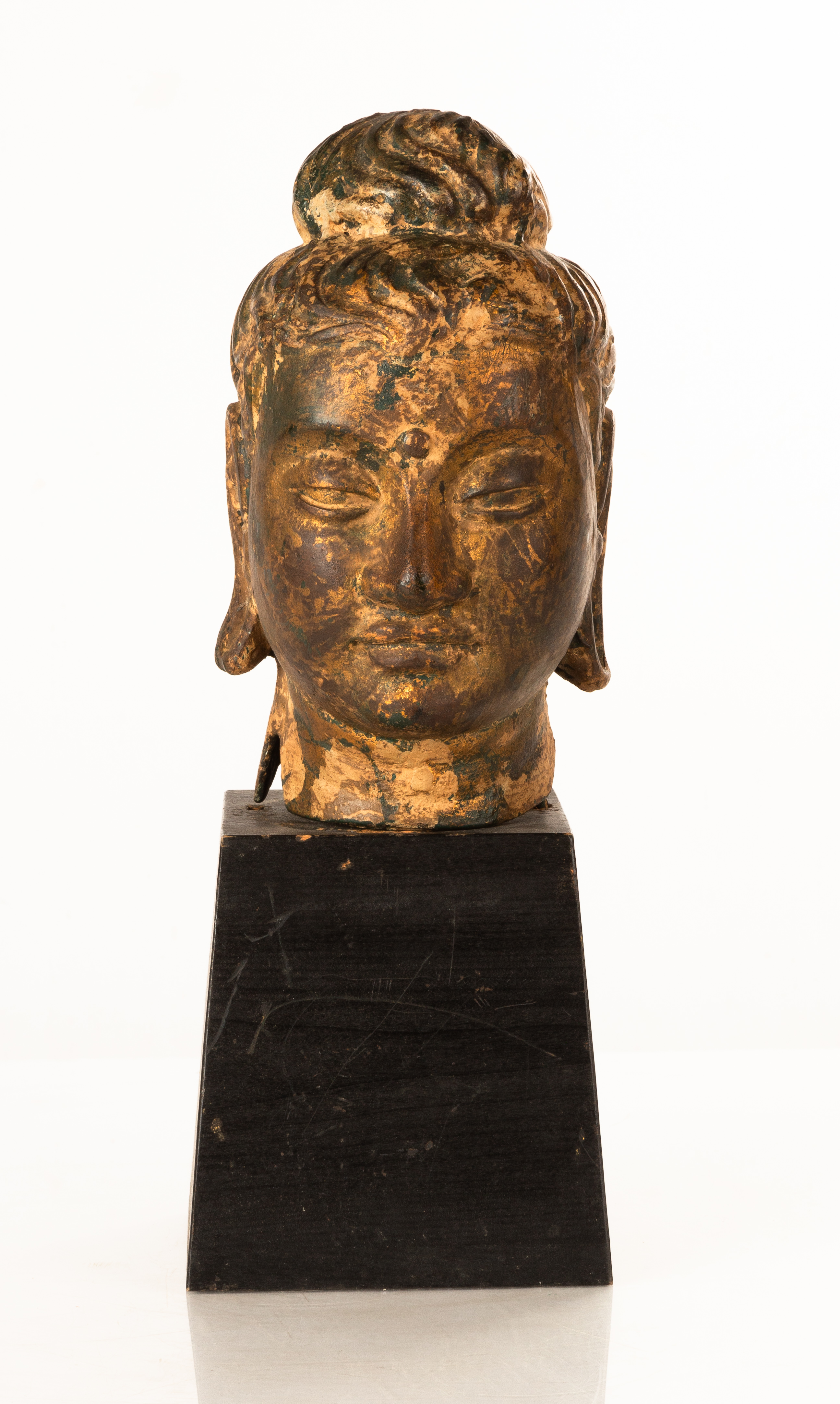 BRONZE HEAD OF A BUDDHA 20th century  3c80a5