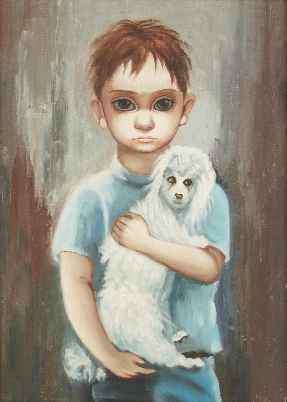 20TH CENTURY BOY WITH DOG20th 3c8140