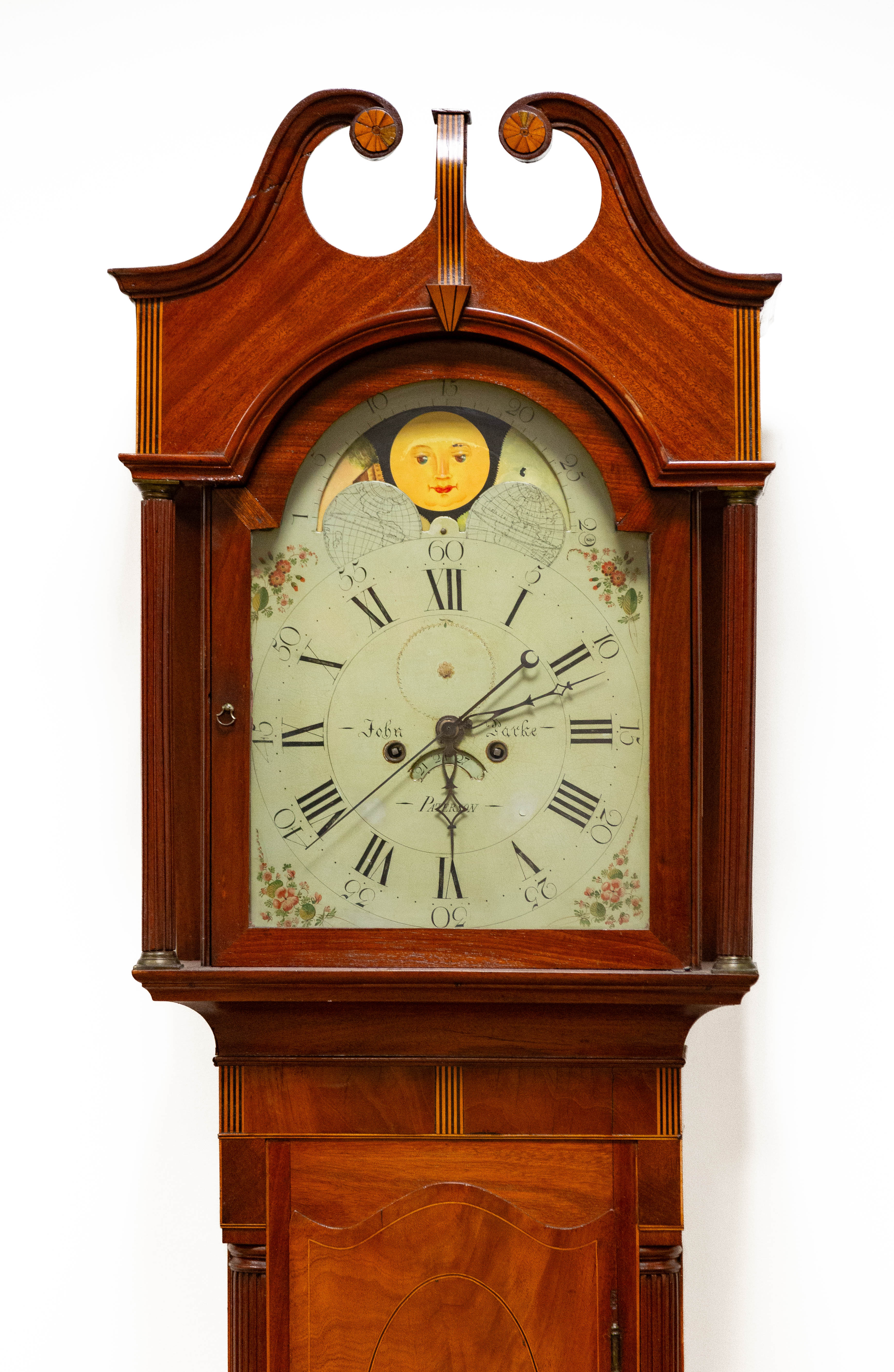 JOHN PARKE TALL CASE CLOCK PATERSON  3c81e0