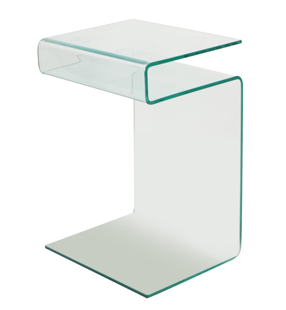 MODERNIST GLASS END TABLEModernist 3c838e