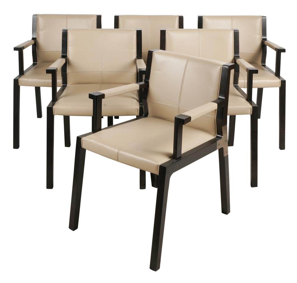HOLLY HUNT: SET OF SIX DINING CHAIRSHolly