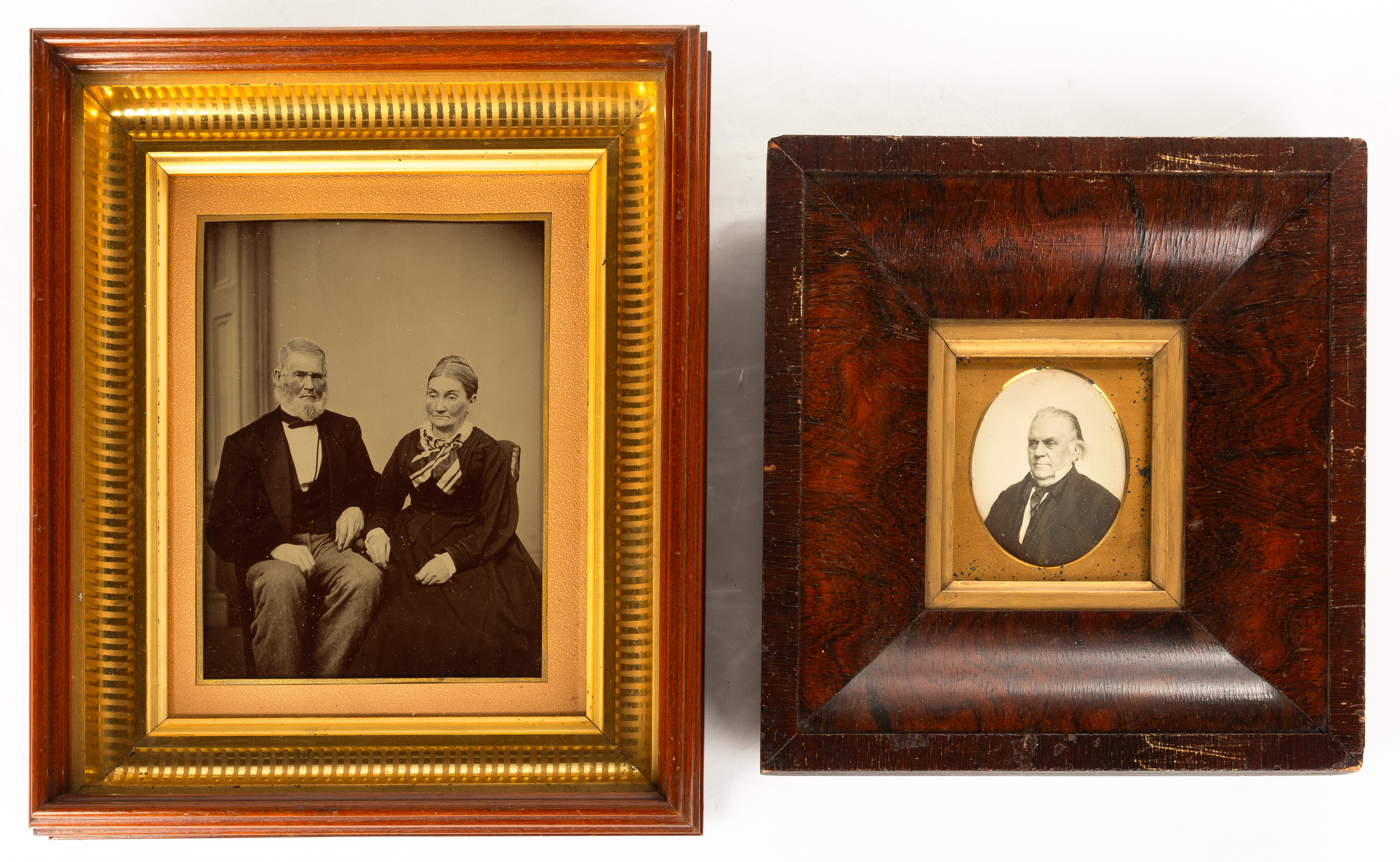 TINTYPE PORTRAIT OF A COUPLE AND