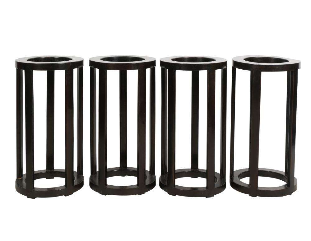 SET OF FOUR MCGUIRE SIDE TABLE