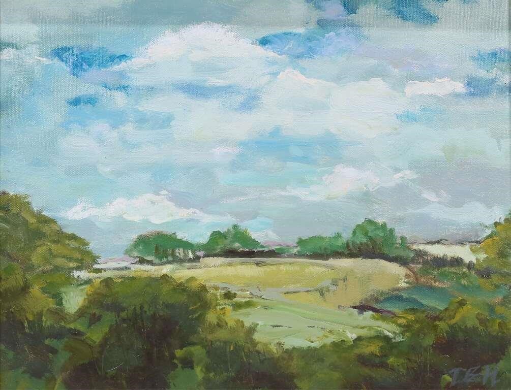 OIL ON CANVAS LANDSCAPE SIGNED 3c8629