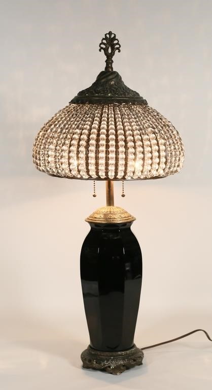 LDB & CO. LAMP WITH CRYSTAL BEAD