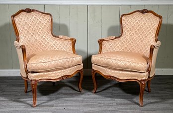 A pair of 19th C French bergeres 3c87b8