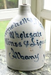 A late 19th C. stoneware jug with