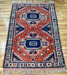 Vintage Oriental room size rug 3c8829
