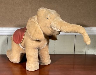 A large vintage Steiff elephant,