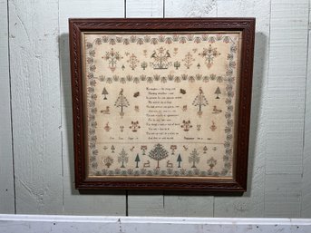 A large needlework sampler with 3c8853