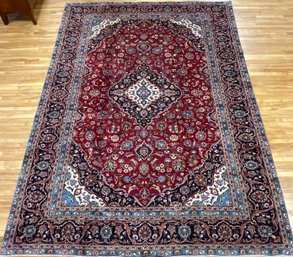 Vintage Kashan Oriental rug, a