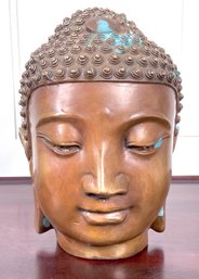 A vintage bronze clad Chinese Buddha 3c888e