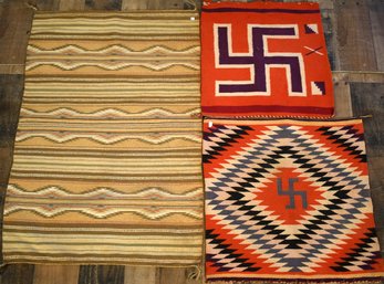 Three vintage Native American woven 3c8889