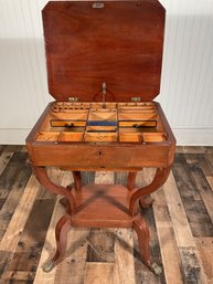 19th C Classical mahogany writing 3c88b7