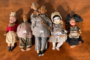 Five vintage dolls including  3c88bc