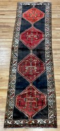 Vintage Oriental runner, four red/orange