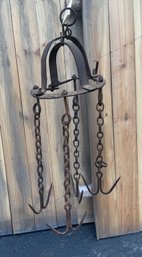 An antique iron hanging meat hook 3c88d2