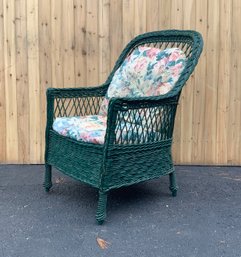 An antique green painted braided 3c88e0