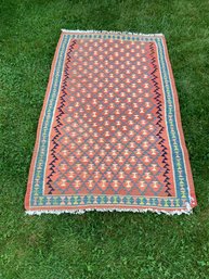 A vintage Kilim scatter rug with 3c8997