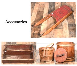 Five antique country accessories,