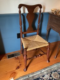 An antique side chair in a Spanish 3c8a18