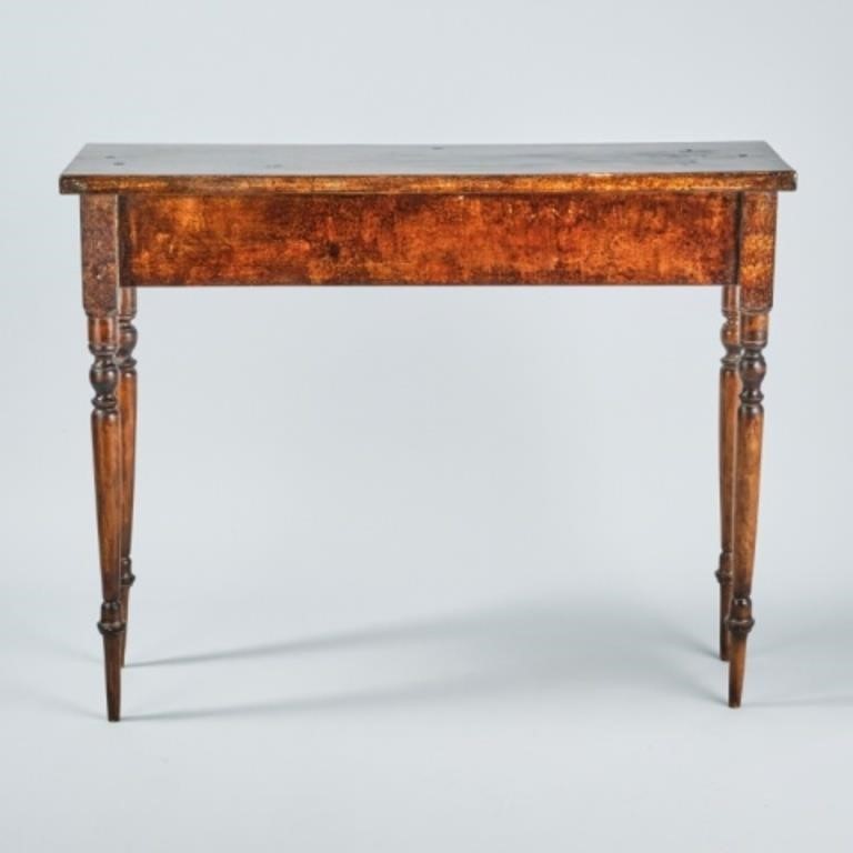 HALL TABLEA narrow hall table on turned