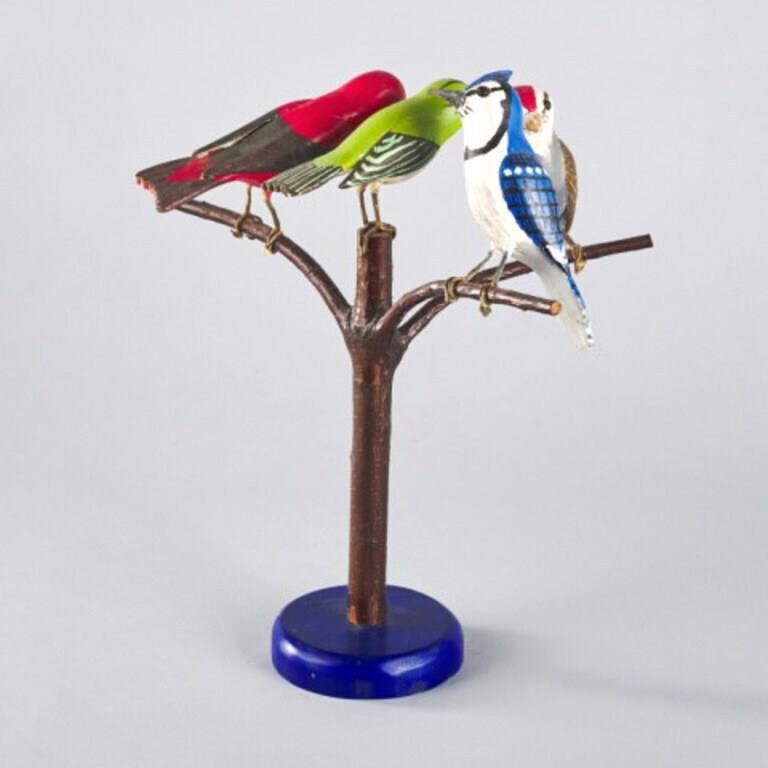 FOLK ART BIRD TREE BY EMERY NOWLANA 3c8a80