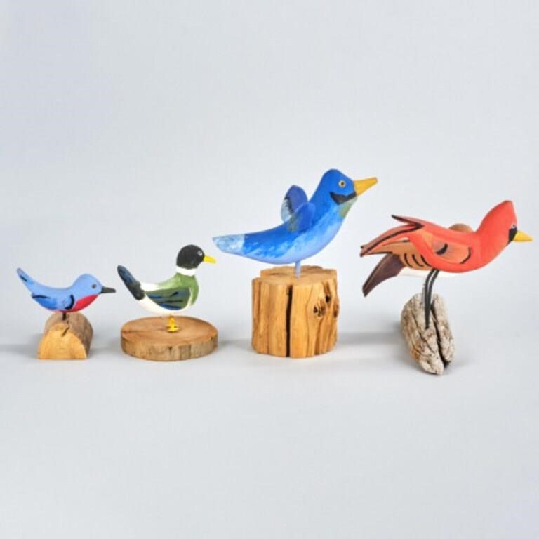 CARVED BIRDS BY GARNET DARLINGFive 3c8aa3