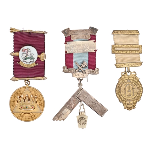 Three silver or silver gilt masonic 3c8b6f