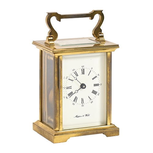 A brass carriage timepiece by 3c8b8e