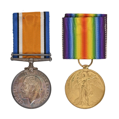 WWI pair British War Medal and 3c8b95
