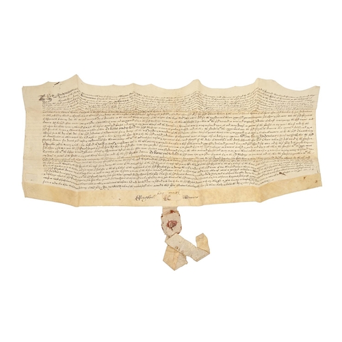 Hampshire. A Charles II indenture, 17th