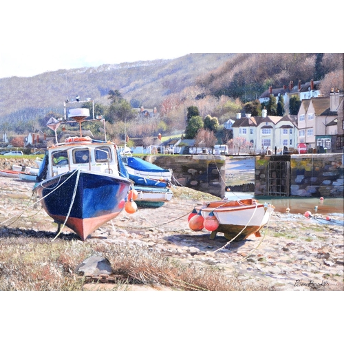 Peter Barker RSMA (1954-) Porlock Weir