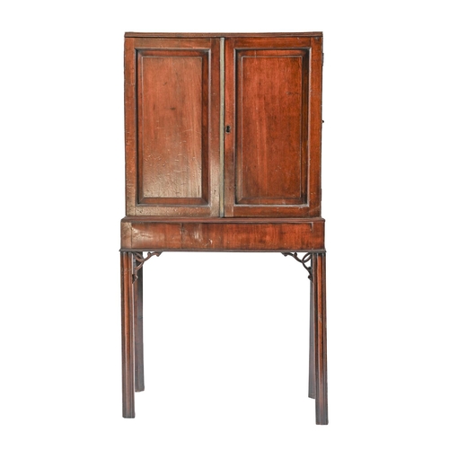 A George III mahogany apothecarys cabinet,