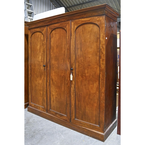 A Victorian mahogany wardrobe  3c8ca5