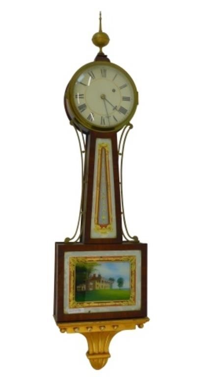 AMERICAN BANJO CLOCK. 19TH CENTURY.