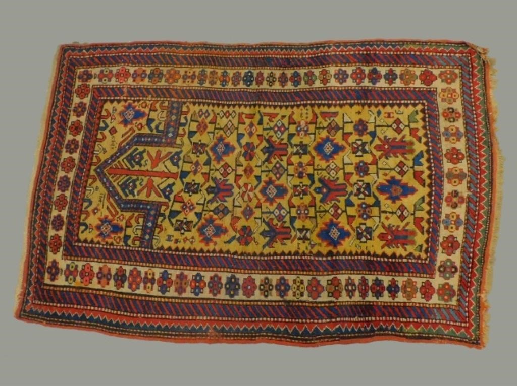 ANTIQUE ORIENTAL PRAYER RUG OVERALL 3c8d2c